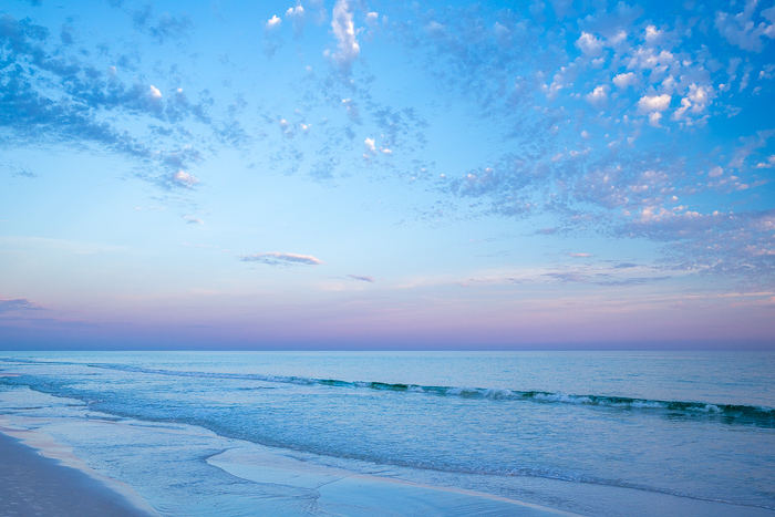 Beach;Biophilic;Blue;Calm;Cloud;Cloud Formation;Clouds;Coast;Coastline;Concepts;Florida;Healing;Health care;Healthcare;Minimalism;Nature;Ocean;Oneness;Pastoral;Sand;Santa Rosa Beach;Sea;Seascape;Sunset;United States;Waterscape;Waves;beach;beaches;biophilic design;biophilic interior design;calming;coast;coastline;color;dusk;evening;landscape;nightfall;peaceful;restful;restorative;sea;serene;shore;shoreline;sky;soothing;sundown;tranquil;zen